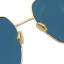 クリスチャン・ディオール Christian Dior DiorStellaire1 59□18 LKSA9 ゴールド×ネイビー メタル サングラス ゴールド金具 スクエア メタルフレーム