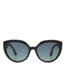 クリスチャン・ディオール Christian Dior キャットアイ 56□19 80711 ブラック アセテート メタル サングラス ゴールド金具 黒 グレー CDロゴ DDiorF