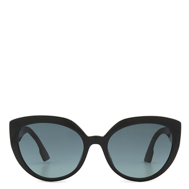 クリスチャン・ディオール Christian Dior キャットアイ 56□19 80711 ブラック アセテート メタル サングラス ゴールド金具 黒 グレー CDロゴ DDiorF