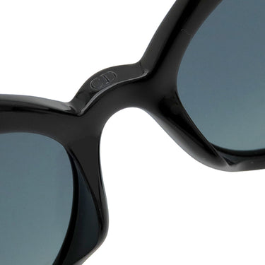 クリスチャン・ディオール Christian Dior キャットアイ 56□19 80711 ブラック アセテート メタル サングラス ゴールド金具 黒 グレー CDロゴ DDiorF