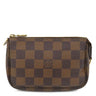 ルイヴィトン LOUIS VUITTON ミニ ポシェット アクセソワール N58009 ダミエエベヌ ダミエキャンバス アクセサリーポーチ ゴールド金具 茶 ポーチ