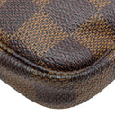 ルイヴィトン LOUIS VUITTON ミニ ポシェット アクセソワール N58009 ダミエエベヌ ダミエキャンバス アクセサリーポーチ ゴールド金具 茶 ポーチ