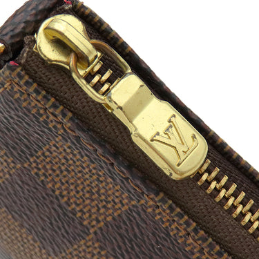 ルイヴィトン LOUIS VUITTON ミニ ポシェット アクセソワール N58009 ダミエエベヌ ダミエキャンバス アクセサリーポーチ ゴールド金具 茶 ポーチ