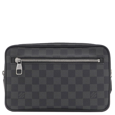 ルイヴィトン LOUIS VUITTON ポシェット カサイ N41664 ダミエグラフィット ダミエグラフィットキャンバス セカンドバッグ シルバー金具 黒 クラッチ