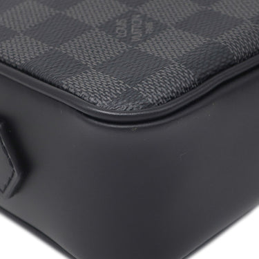ルイヴィトン LOUIS VUITTON ポシェット カサイ N41664 ダミエグラフィット ダミエグラフィットキャンバス セカンドバッグ シルバー金具 黒 クラッチ