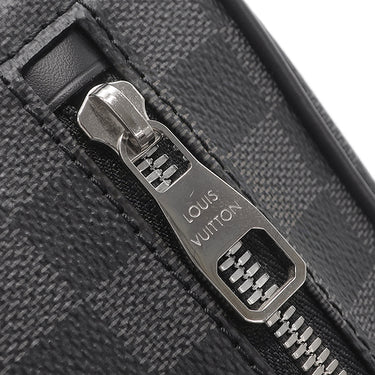ルイヴィトン LOUIS VUITTON ポシェット カサイ N41664 ダミエグラフィット ダミエグラフィットキャンバス セカンドバッグ シルバー金具 黒 クラッチ