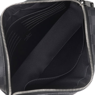 ルイヴィトン LOUIS VUITTON ポシェット カサイ N41664 ダミエグラフィット ダミエグラフィットキャンバス セカンドバッグ シルバー金具 黒 クラッチ