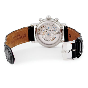 腕時計 クロノスイス CHRONOSWISS オーパス スケルトン クロノグラフ CH7523S 自動巻き メンズ OPUS 青針 デイト スモールセコンド