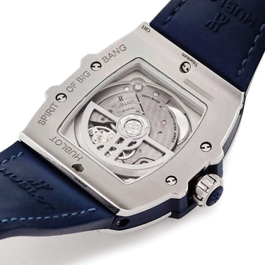 腕時計 ウブロ HUBLOT スピリット オブ ビッグバン チタニウム ブルー 665.NX.7170.LR.1204 自動巻き メンズ レディース 純正ダイヤ