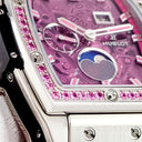 腕時計 ウブロ HUBLOT スピリット オブ ビッグバン ムーンフェイズ チタニウム 647.NX.7371.LR.1233 自動巻き メンズ OH済 ピンク