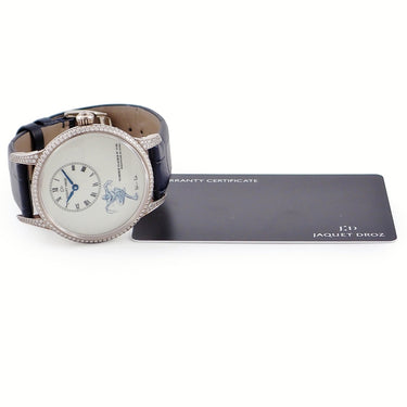 腕時計 ジャケ・ドロー Jaquet Droz プティウール ミニット ミニアチュール ペインティング J005014210 自動巻き メンズ WG ダイヤ 限定