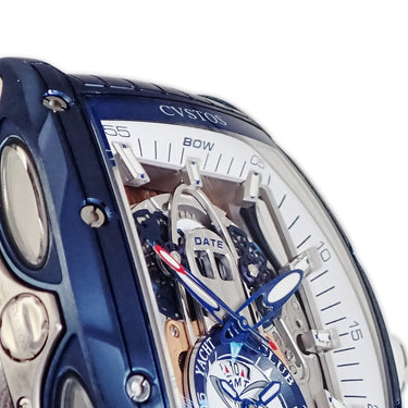 腕時計 クストス CVSTOS チャレンジ シーライナー GMT ポルトフィーノ CVT-SEA-GMT-PORTO BLST 自動巻き メンズ ブルー PVD 限定25本