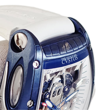 腕時計 クストス CVSTOS チャレンジ シーライナー GMT ポルトフィーノ CVT-SEA-GMT-PORTO BLST 自動巻き メンズ ブルー PVD 限定25本