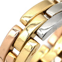 カルティエ Cartier マイヨンパンテール 3ロウ スリーカラー イエローゴールド×ピンクゴールド×ホワイトゴールド K18YG K18PG K18WG #59(JP19) リング 指輪 750 18K YG PG WG 18号