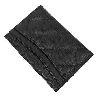 シャネル CHANEL クラシック AP0213 ブラック キャビアスキン カードケース ゴールド金具 黒 パスケース 名刺入れ