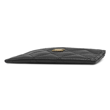 シャネル CHANEL クラシック AP0213 ブラック キャビアスキン カードケース ゴールド金具 黒 パスケース 名刺入れ