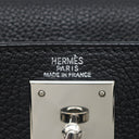 エルメス HERMES ケリー28 内縫い ブラック トゴ 2WAYバッグ シルバー金具 黒 ハンドバッグ ショルダー