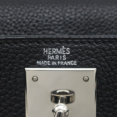 エルメス HERMES ケリー28 内縫い ブラック トゴ 2WAYバッグ シルバー金具 黒 ハンドバッグ ショルダー
