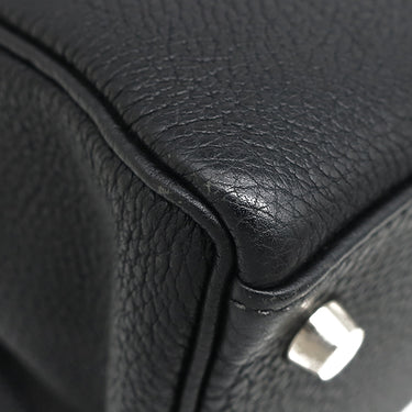 エルメス HERMES ケリー28 内縫い ブラック トゴ 2WAYバッグ シルバー金具 黒 ハンドバッグ ショルダー