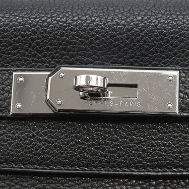 エルメス HERMES ケリー28 内縫い ブラック トゴ 2WAYバッグ シルバー金具 黒 ハンドバッグ ショルダー