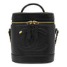 シャネル CHANEL バニティ AS0323 ブラック ラムスキン ショルダーバッグ ゴールド金具 黒 ココマーク ヴァニティ