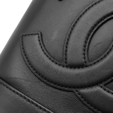 シャネル CHANEL バニティ AS0323 ブラック ラムスキン ショルダーバッグ ゴールド金具 黒 ココマーク ヴァニティ