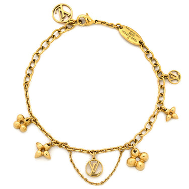 ルイヴィトン LOUIS VUITTON ブラスレ ブルーミング M64858 ゴールド GP ブレスレット モノグラムフラワー LVサークル