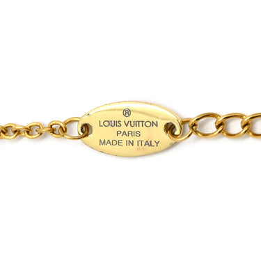 ルイヴィトン LOUIS VUITTON コリエ ブルーミング M64855 ゴールド GP ネックレス モノグラムフラワー LVサークル