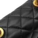 シャネル CHANEL ココハンドル 24 ブラック ラムスキン 2WAYバッグ マットゴールド金具 トップハンドル ココマーク