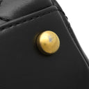 シャネル CHANEL ココハンドル 24 ブラック ラムスキン 2WAYバッグ マットゴールド金具 トップハンドル ココマーク