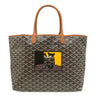 ゴヤール GOYARD サンルイPM ブラック×ブラウン PVCコーティングキャンバス ゴヤールディンキャンバス シュヴロッシュカーフスキン トートバッグ シルバー金具 新品 未使用 ユロ マーカージュ DOG 犬