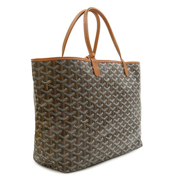 ゴヤール GOYARD サンルイPM ブラック×ブラウン PVCコーティングキャンバス ゴヤールディンキャンバス シュヴロッシュカーフスキン トートバッグ シルバー金具 新品 未使用 ユロ マーカージュ DOG 犬