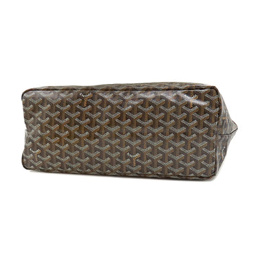 ゴヤール GOYARD サンルイPM ブラック×ブラウン PVCコーティングキャンバス ゴヤールディンキャンバス シュヴロッシュカーフスキン トートバッグ シルバー金具 新品 未使用 ユロ マーカージュ DOG 犬