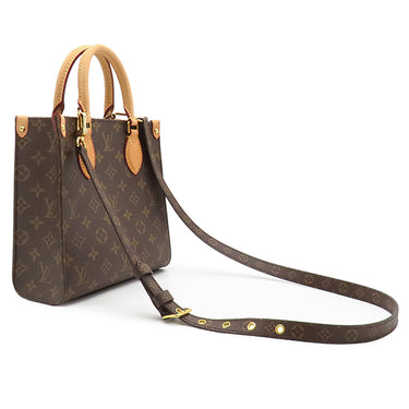 ルイヴィトン LOUIS VUITTON サックプラ BB M46265 モノグラム モノグラムキャンバス 2WAYバッグ ゴールド金具 茶 ショルダーバッグ トートバッグ