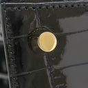 エルメス HERMES ケリー 25 外縫い ブラック ニロティカス 2WAYバッグ ゴールド金具 クロコ ショルダー シャイン