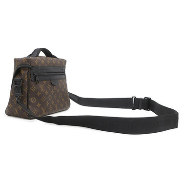 ルイヴィトン LOUIS VUITTON LV トレイル メッセンジャー M46972 モノグラム モノグラムマカサー 2WAYバッグ ブラック金具 茶 黒