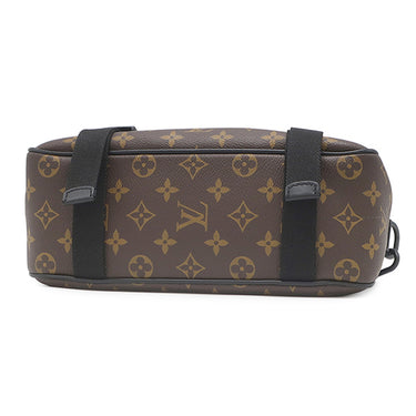 ルイヴィトン LOUIS VUITTON LV トレイル メッセンジャー M46972 モノグラム モノグラムマカサー 2WAYバッグ ブラック金具 茶 黒