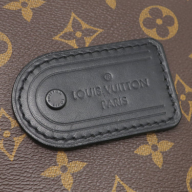 ルイヴィトン LOUIS VUITTON LV トレイル メッセンジャー M46972 モノグラム モノグラムマカサー 2WAYバッグ ブラック金具 茶 黒