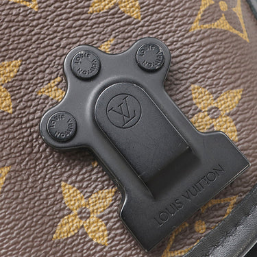ルイヴィトン LOUIS VUITTON LV トレイル メッセンジャー M46972 モノグラム モノグラムマカサー 2WAYバッグ ブラック金具 茶 黒