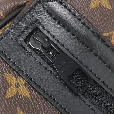 ルイヴィトン LOUIS VUITTON LV トレイル メッセンジャー M46972 モノグラム モノグラムマカサー 2WAYバッグ ブラック金具 茶 黒