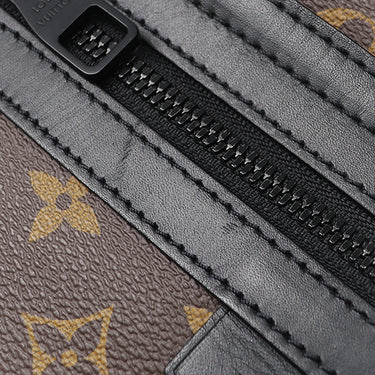 ルイヴィトン LOUIS VUITTON LV トレイル メッセンジャー M46972 モノグラム モノグラムマカサー 2WAYバッグ ブラック金具 茶 黒