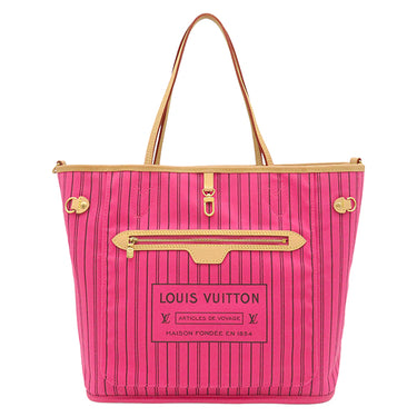 ルイヴィトン LOUIS VUITTON ネヴァーフル インサイドアウト MM M12257 ローズポンディシェリ×モノグラム キャンバス モノグラムキャンバス ローズポンディシェリテキスタイル 2WAYバッグ ゴールド金具 リバーシブル