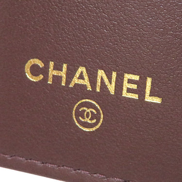 シャネル CHANEL マトラッセ コンパクトウォレット AP0230 ブラック キャビアスキン 三つ折り財布 ゴールド金具 ココマーク ミニ財布