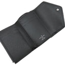ルイヴィトン LOUIS VUITTON ポルトフォイユ ヴィクトリーヌ M81859 ブラック モノグラムデニム モノグラムジャガードデニム 三つ折り財布 シルバー金具 黒 グレー 白