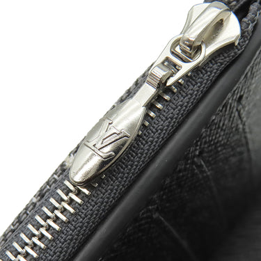 ルイヴィトン LOUIS VUITTON ポルトフォイユ ヴィクトリーヌ M81859 ブラック モノグラムデニム モノグラムジャガードデニム 三つ折り財布 シルバー金具 黒 グレー 白