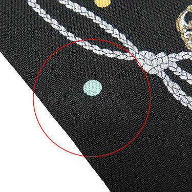 エルメス HERMES ツイリー ブラック×ベージュロゼ×マルチカラー シルク スカーフ 【LES CLES A POIS/レ クレア ポア】