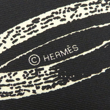 エルメス HERMES ツイリー ブラック×グリス×クレーム シルク スカーフ 新品 未使用 【ブリッド・ア・ブロック/詩的な目録】