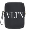 ヴァレンティノ VALENTINO VLTN ロゴ 1Y2B0943WJW ブラック レザー ショルダーバッグ シルバー金具 黒 白 ミニバッグ クロスボディ 斜め掛け