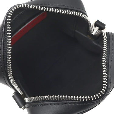 ヴァレンティノ VALENTINO VLTN ロゴ 1Y2B0943WJW ブラック レザー ショルダーバッグ シルバー金具 黒 白 ミニバッグ クロスボディ 斜め掛け