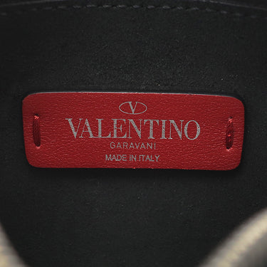 ヴァレンティノ VALENTINO VLTN ロゴ 1Y2B0943WJW ブラック レザー ショルダーバッグ シルバー金具 黒 白 ミニバッグ クロスボディ 斜め掛け